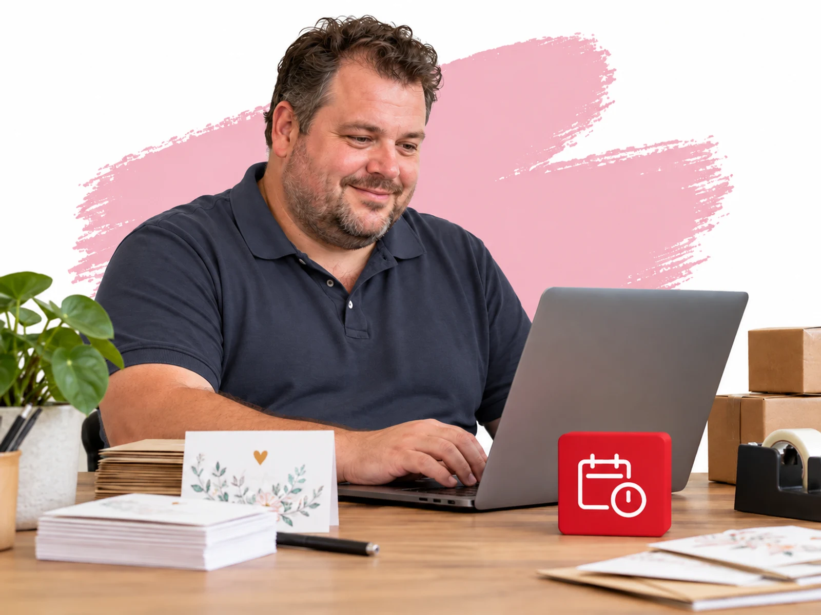Ondernemer plant een e-mailnieuwsbrief