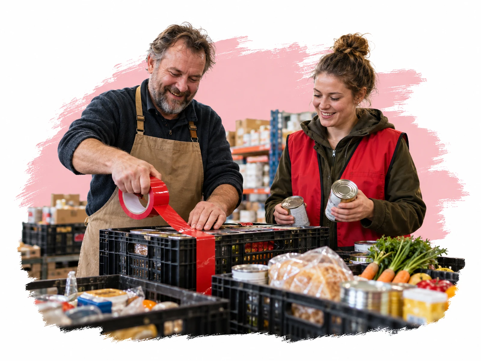 Ondernemers pakken donaties in