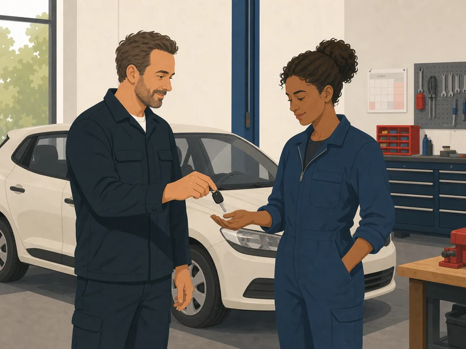 Garage als visual bij een rapportage