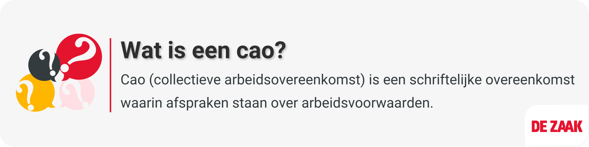 Wat is een cao