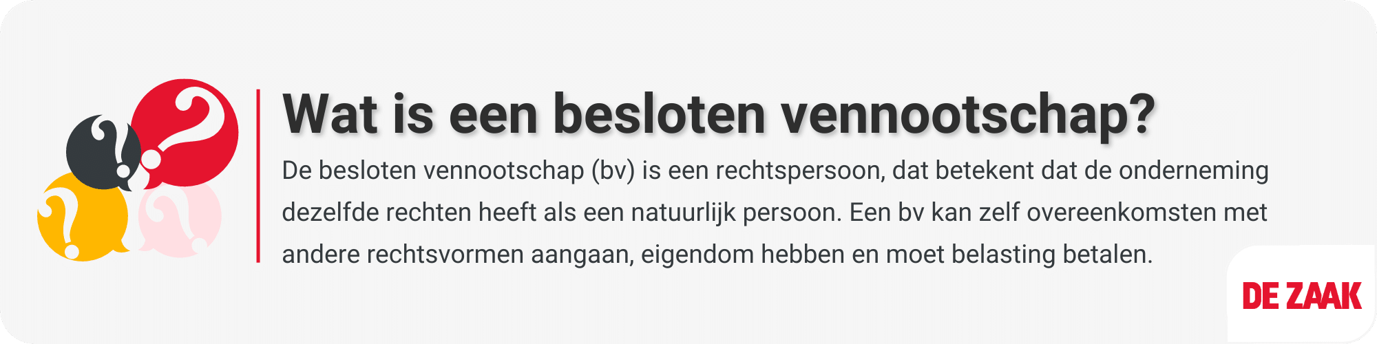 Wat is een besloten vennootschap