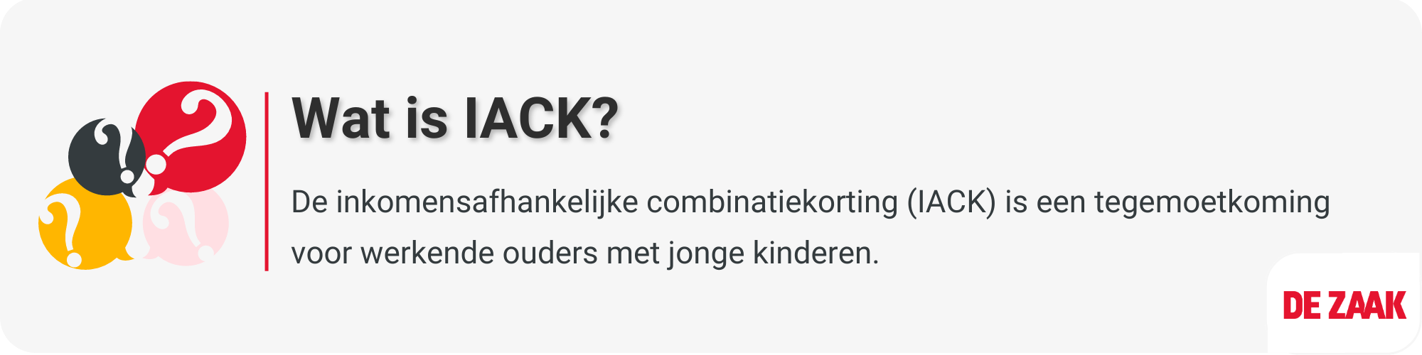 Definitie - Inkomensafhankelijke combinatiekorting (1)