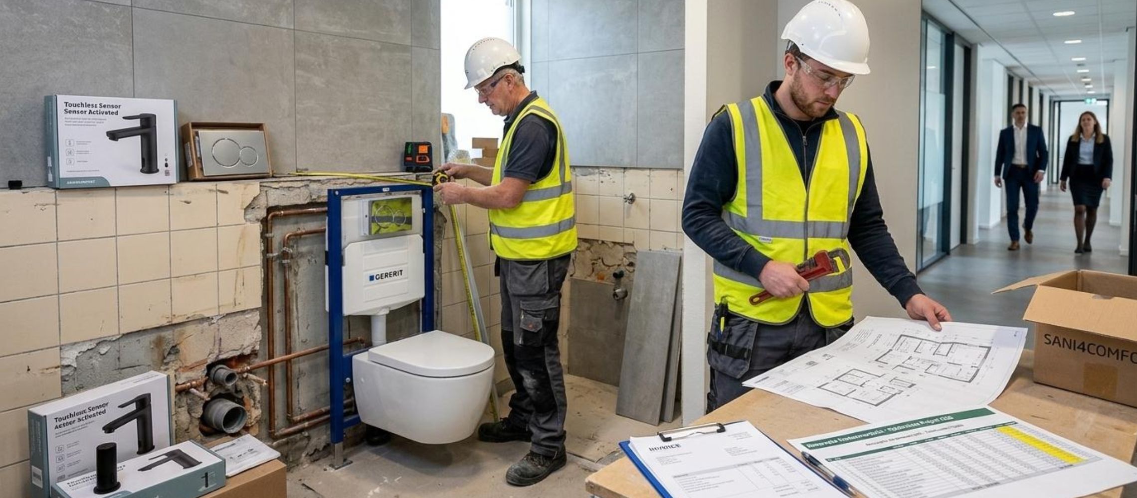 Toilet of badkamer in je bedrijfspand vernieuwen: wat kost het en wat mag je aftrekken?