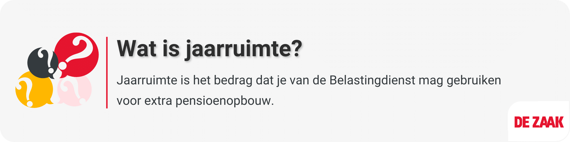 Definitie - jaarruimte