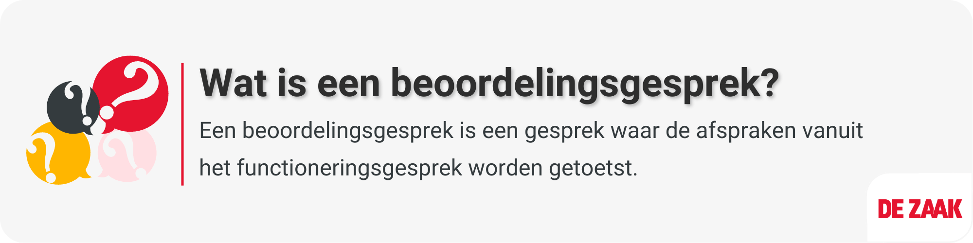 Wat is een beoordelingsgesprek