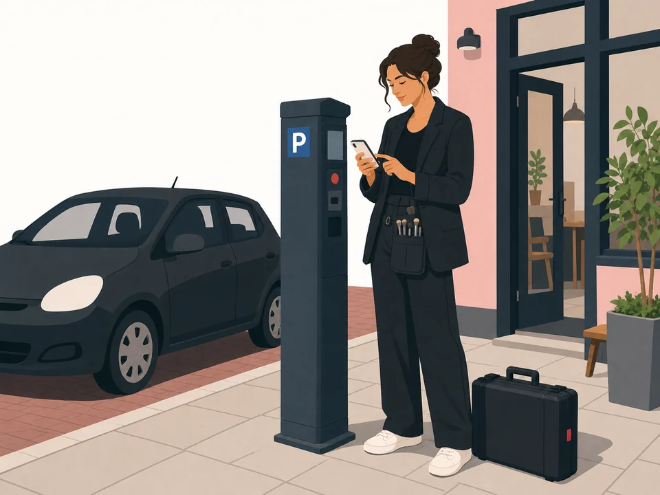 De Zaak-illustratie: parkeren onderweg
