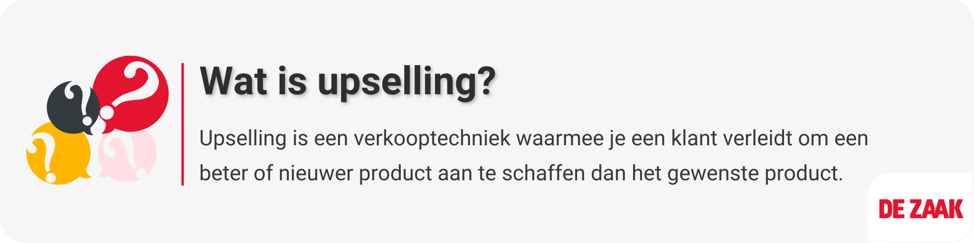 Definitie - Upselling