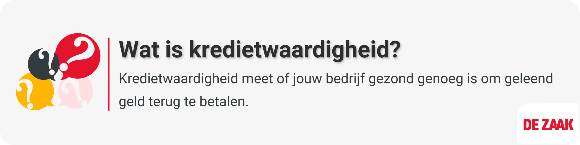Wat is kredietwaardigheid