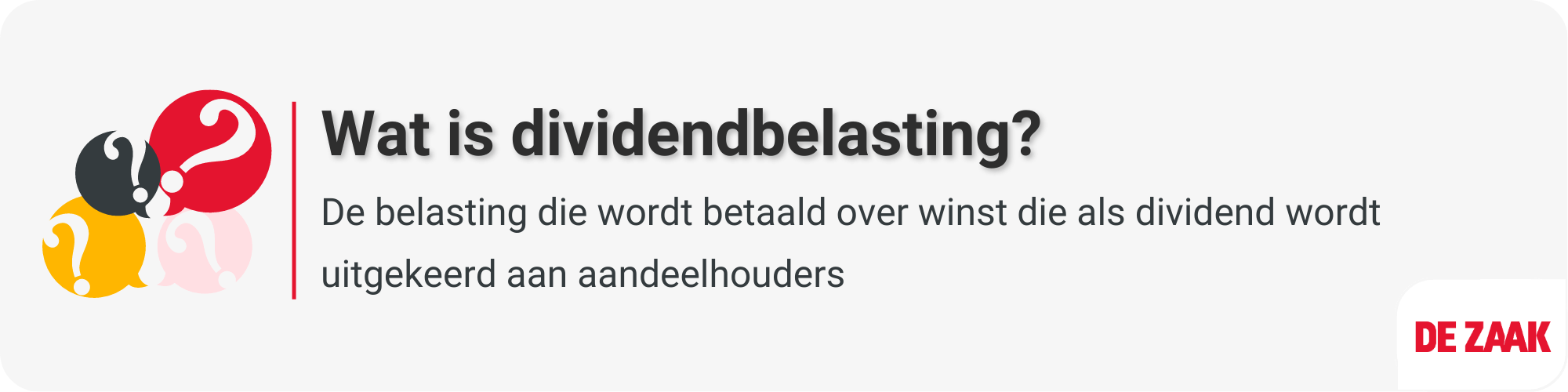 Wat is dividendbelasting
