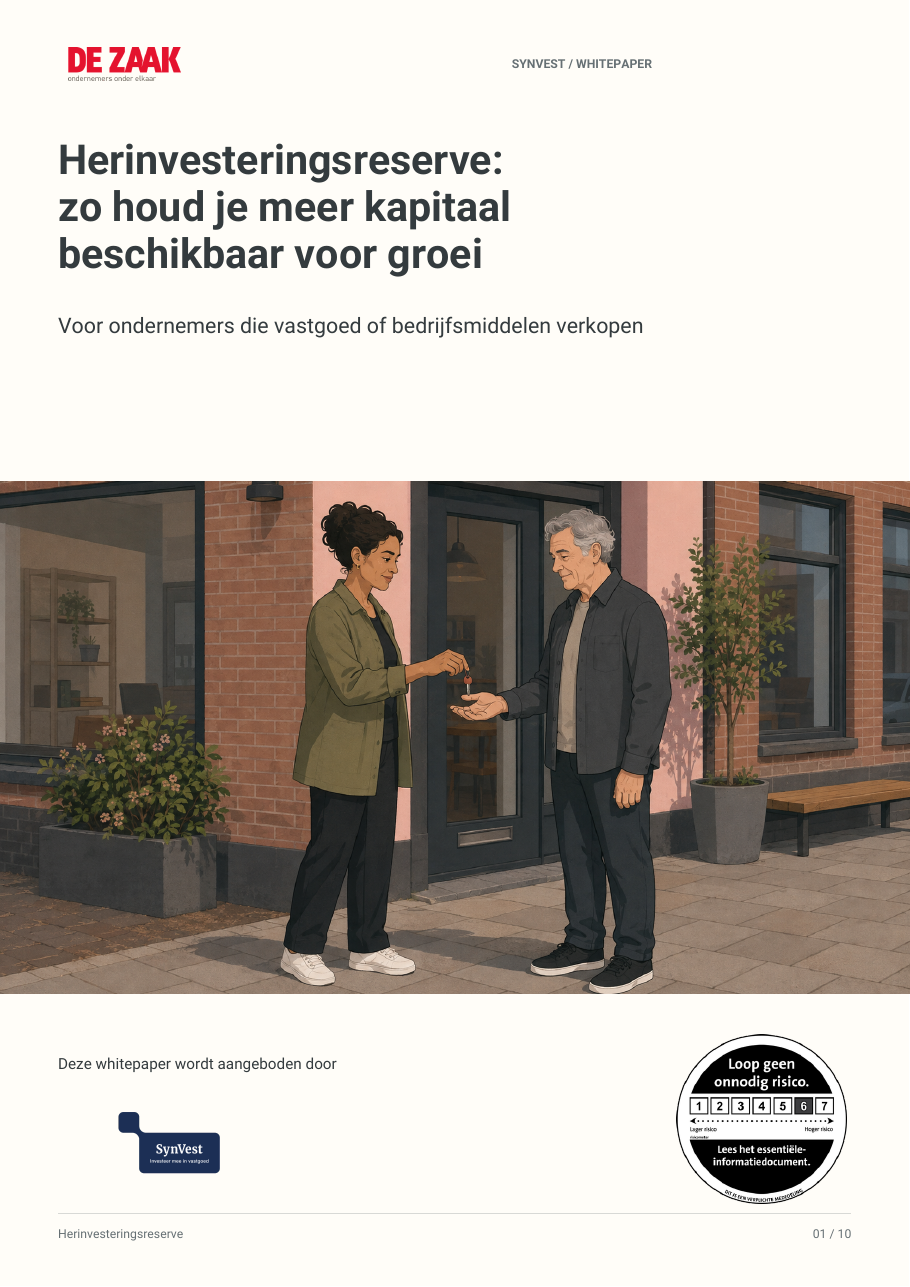 Omslag SynVest Herinvesteringsreserve