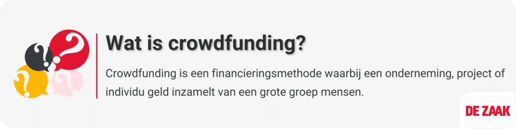 Definitie - Crowdfunding