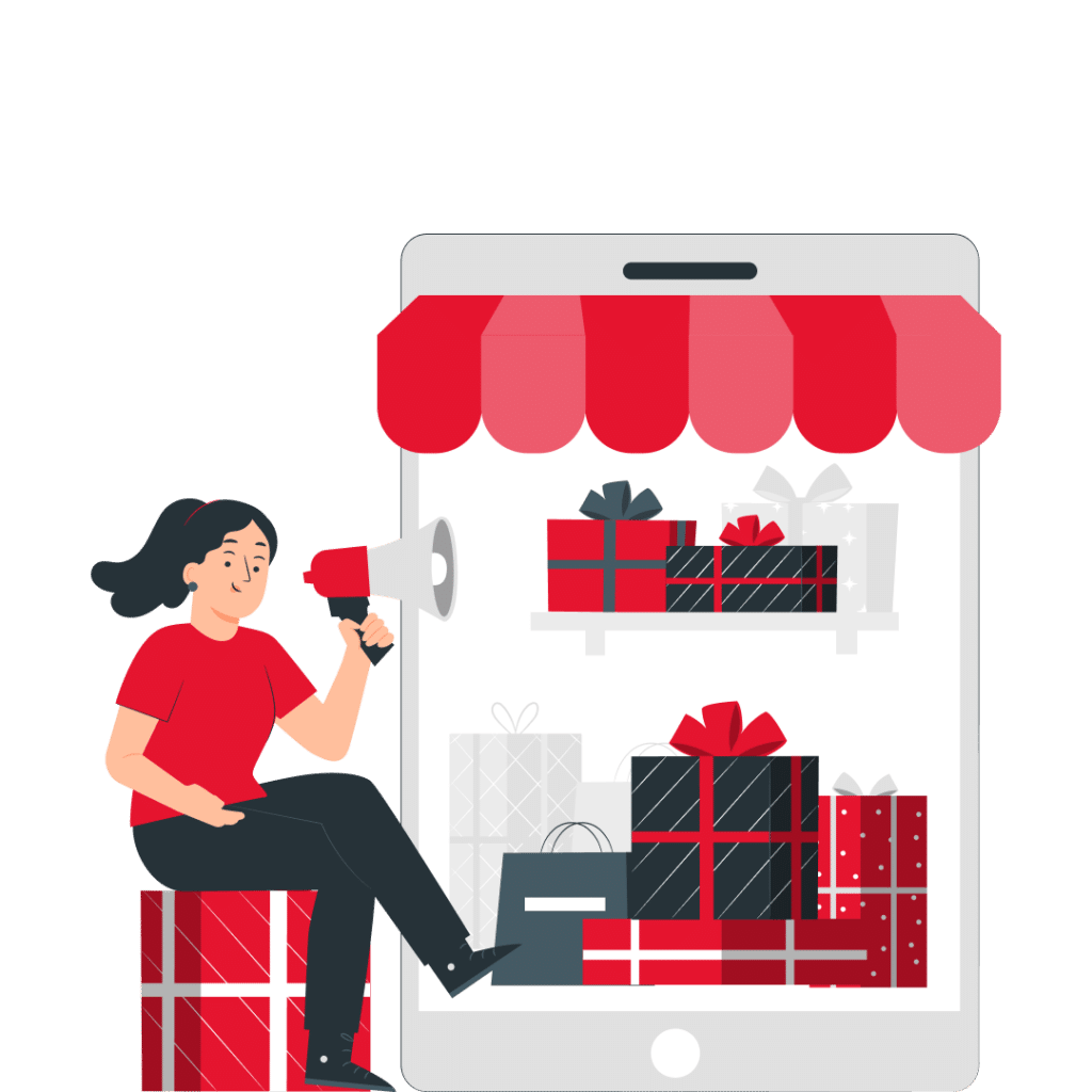 Illustratie Thema E-commerce