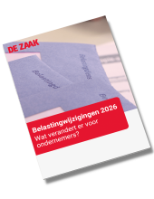 Belastingwijzigingen 2026 Whitepaper - Mockup De Zaak