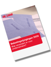 Belastingwijzigingen 2026 Whitepaper - Mockup De Zaak