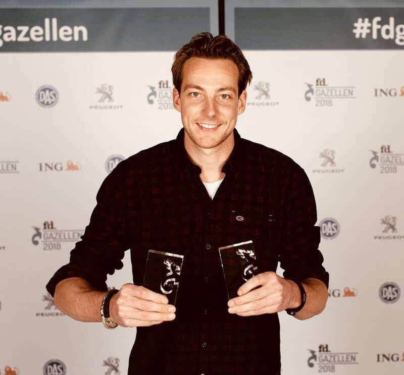 Erik van Donselaar won twee FD Gazellen-awards